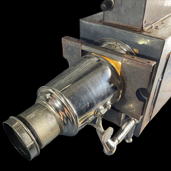 Antique Magic Lantern Slide Bulb Projector Late 1800s + Extra Slides *WORKS* - Picture 9 of 16